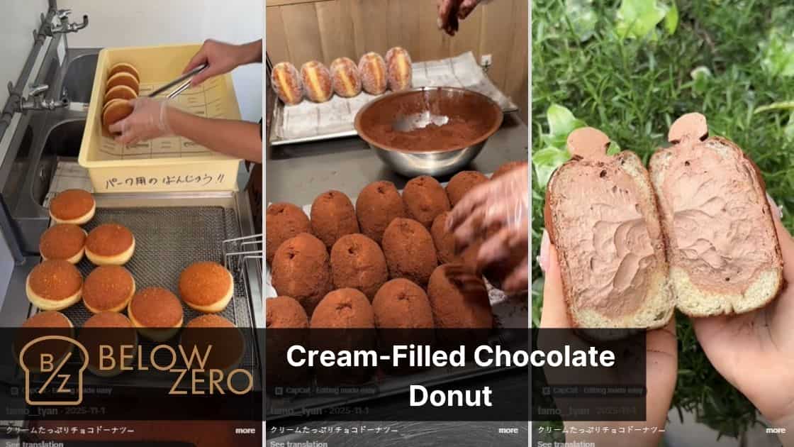 Cream-Filled Chocolate Donut