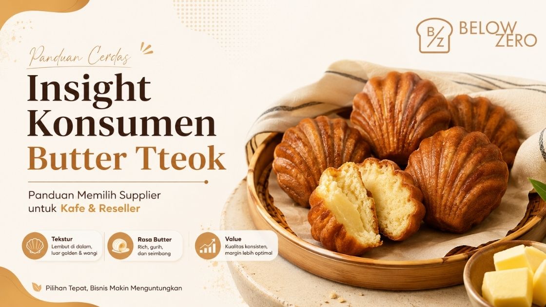 Pelajari insight konsumen butter tteok dari sisi tekstur, rasa butter, value, dan kualitas produk agar kafe atau reseller lebih tepat memilih supplier.